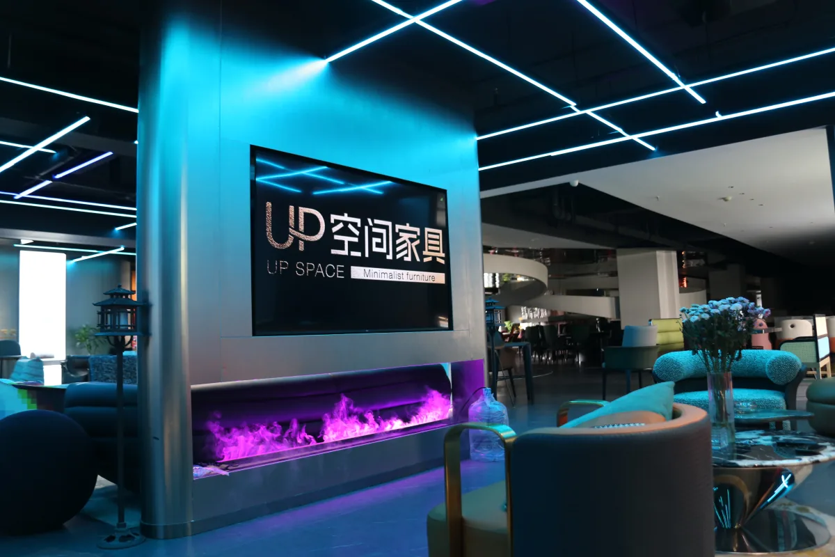 奕和家具旗下UP空间品牌兰州展厅实拍,保留现场原有标识